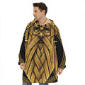 Gold Viking Norse God Odin Print Hoodie Blanket
