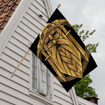 Gold Viking Norse God Odin Print House Flag