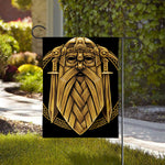 Gold Viking Norse God Odin Print House Flag