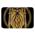 Gold Viking Norse God Odin Print Indoor Door Mat