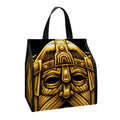 Gold Viking Norse God Odin Print Insulated Lunch Tote