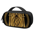Gold Viking Norse God Odin Print Insulin Cooler Travel Case