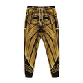 Gold Viking Norse God Odin Print Jogger Pants