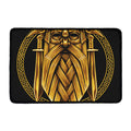 Gold Viking Norse God Odin Print Kitchen Mat