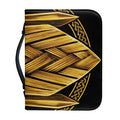 Gold Viking Norse God Odin Print Leather Bible Cover