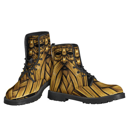 Gold Viking Norse God Odin Print Backpack