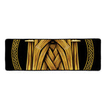 Gold Viking Norse God Odin Print Long Kitchen Mat