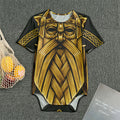 Gold Viking Norse God Odin Print Men's Bodysuit