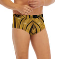 Gold Viking Norse God Odin Print Men's Briefs