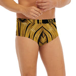 Gold Viking Norse God Odin Print Men's Briefs