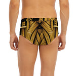 Gold Viking Norse God Odin Print Men's Briefs