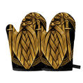Gold Viking Norse God Odin Print Oven Mitts