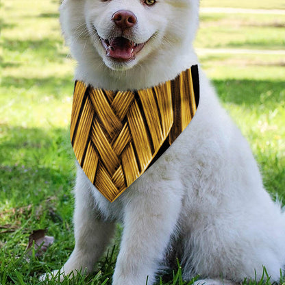 Gold Viking Norse God Odin Print Over The Collar Dog Bandana