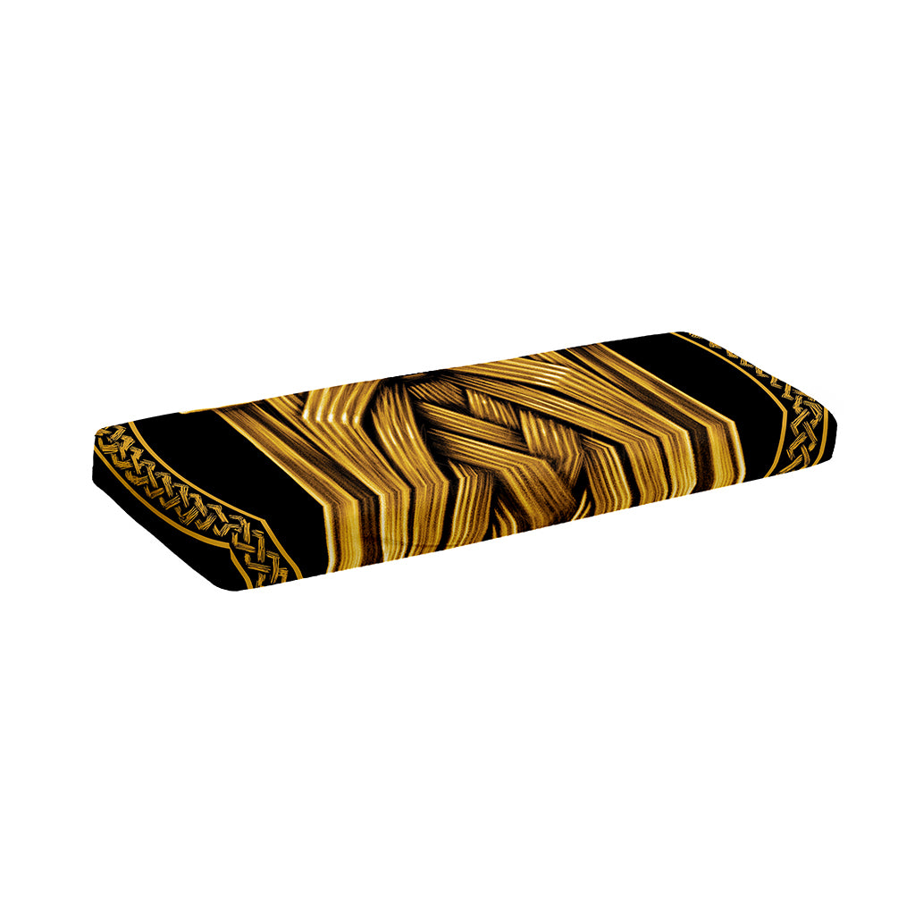 Gold Viking Norse God Odin Print Piano Keyboard Cover