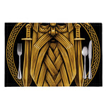 Gold Viking Norse God Odin Print Placemat