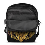 Gold Viking Norse God Odin Print Rectangular Crossbody Bag