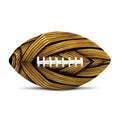 Gold Viking Norse God Odin Print Rugby Ball
