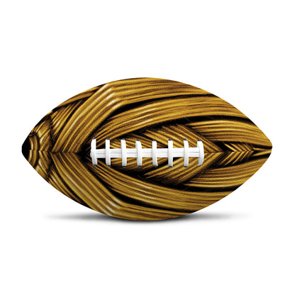 Gold Viking Norse God Odin Print Rugby Ball