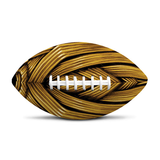 Gold Viking Norse God Odin Print Rugby Ball