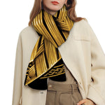 Gold Viking Norse God Odin Print Scarf
