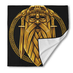 Gold Viking Norse God Odin Print Silk Bandana