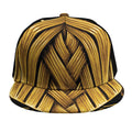 Gold Viking Norse God Odin Print Snapback Cap