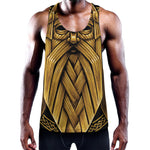 Gold Viking Norse God Odin Print Training Tank Top