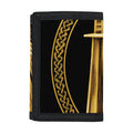 Gold Viking Norse God Odin Print Trifold Wallet