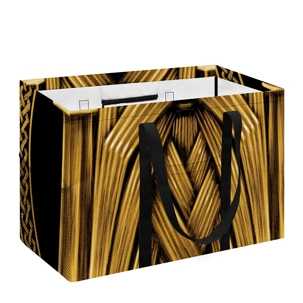 Gold Viking Norse God Odin Print Utility Tote Bag