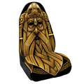 Gold Viking Norse God Odin Print Waterproof Car Seat Cover
