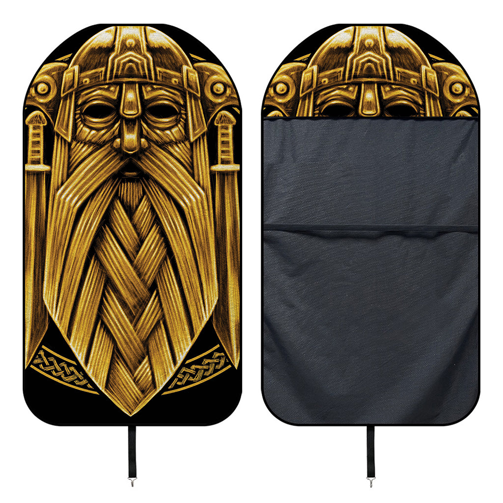 Gold Viking Norse God Odin Print Waterproof Car Seat Cover