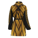 Gold Viking Norse God Odin Print Women's Bathrobe