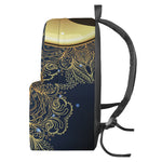 Gold Yin Yang Mandala Print Backpack