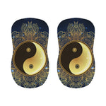 Gold Yin Yang Mandala Print Bar Stool Covers