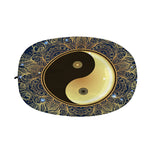 Gold Yin Yang Mandala Print Car Side Mirror Covers
