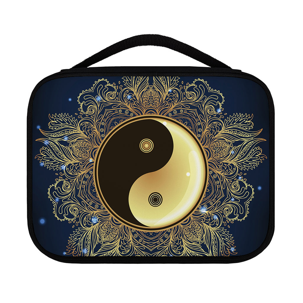 Gold Yin Yang Mandala Print Classic Bible Case