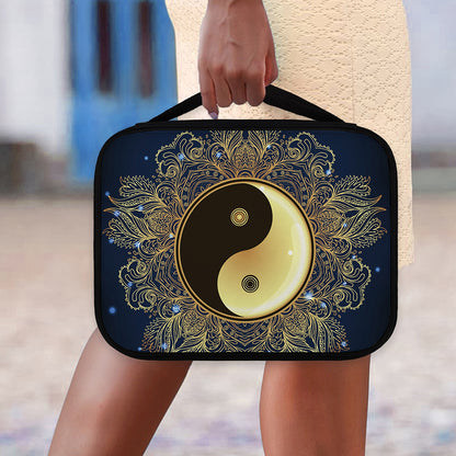 Gold Yin Yang Mandala Print Classic Bible Case