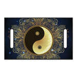 Gold Yin Yang Mandala Print Golf Cart Seat Cover