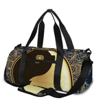 Gold Yin Yang Mandala Print Gym Bag