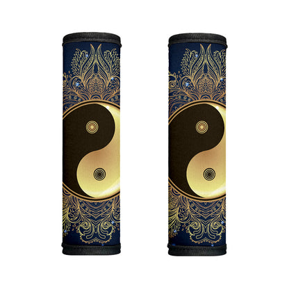 Gold Yin Yang Mandala Print Handle Covers
