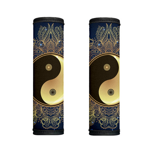 Gold Yin Yang Mandala Print Handle Covers