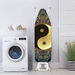 Gold Yin Yang Mandala Print Ironing Board Cover