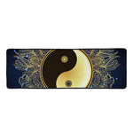 Gold Yin Yang Mandala Print Long Kitchen Mat