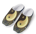 Gold Yin Yang Mandala Print Mesh Casual Shoes