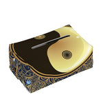 Gold Yin Yang Mandala Print Rectangle Tissue Box Cover