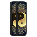 Gold Yin Yang Mandala Print Refrigerator Handle Covers