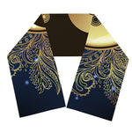 Gold Yin Yang Mandala Print Scarf