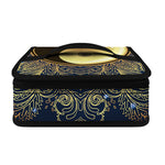 Gold Yin Yang Mandala Print Small Lunch Bag