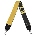 Golden Bohemian Howling Wolf Print Bag Strap