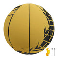 Golden Bohemian Howling Wolf Print Basketball